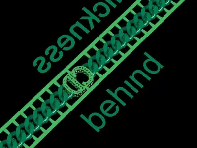 1 piece fusion chain is cast directly 3D print model 7mm  CD 3D print model