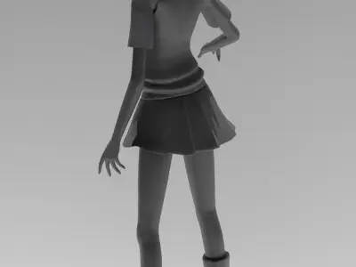 Misaka Mikoto 3D print model