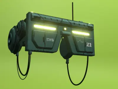 Cyberpunk Headset 3D model