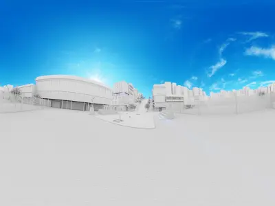 CarToon City Street Low-poly 3D model