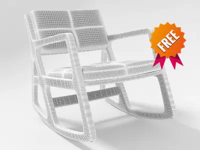 Sleepy blind tufted Chair Free 3D model