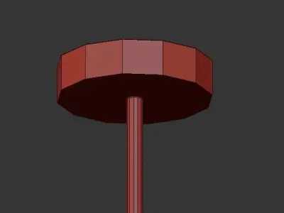 Gold Starburst Chandelier 3D model