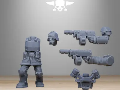 GrimGuard Aero Troops 3D print model