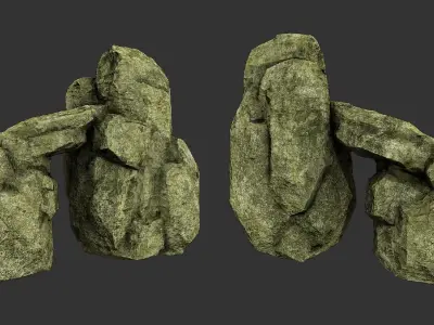 Rock Pack vol 5 Low-poly 3D model