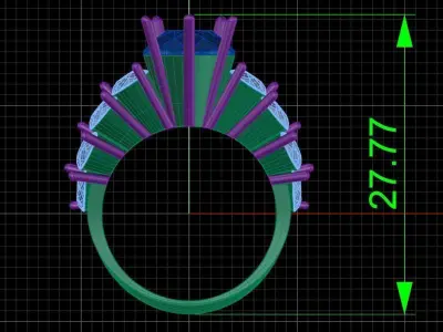 Jewelry ring 235 3D print model