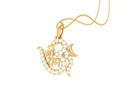 Shree Ram Pendant 3D print model