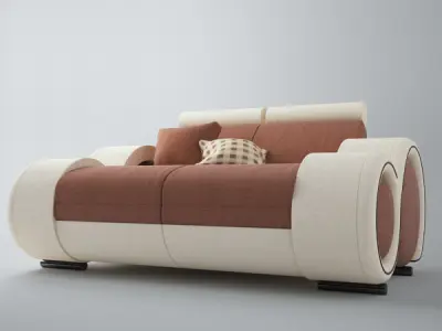 Modern Sofa 2x 3D model