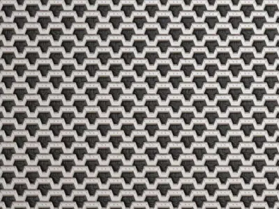 White Black Sci-fi Wall PBR Seamless Texture