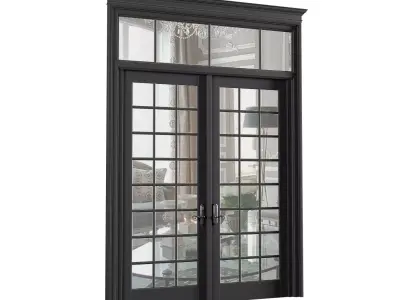 Modern Classic French Patio Doors  3D model