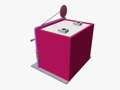 Cartoon Candy Shop Low-poly 3D model