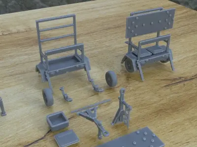 OUTDOOR MACHINE 1-35 SUPPORTED STL 3D print model