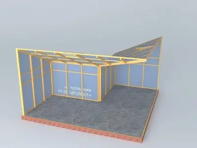 Winter garden 3 Free 3D model