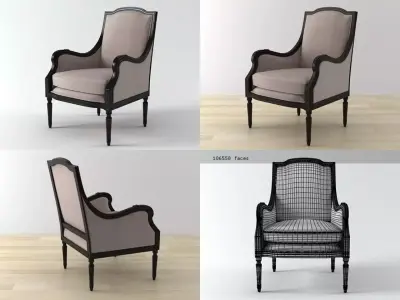 Haut Armchair 3D model