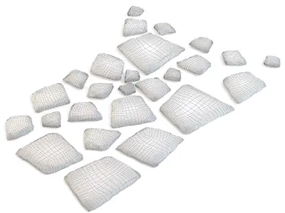 Ground Stone Slabs 3D model