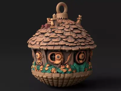 Hobbit house ball 01 3D print model