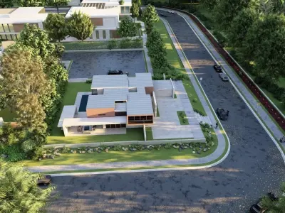 Casa Scene-villa-modern house 3D model 65
