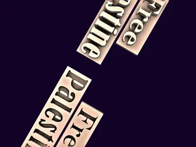 Free palestine Free 3D model