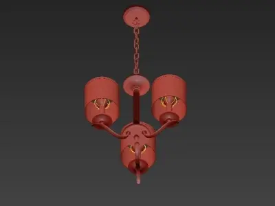 Progress Lighting Inspire Brushed Nickel Three Light Chandelier 3D model