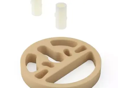 August Smart Lock Pro spacer 3D print model