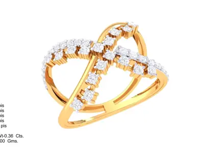  Women Ring MTL 3dm STL OBJ FBX Details 3D print model 51