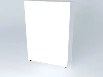 MEDIUM HEIGHT CABINET-WOOD DOORS-900x450x1350mm Free 3D model