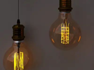 edison lamp 3D model