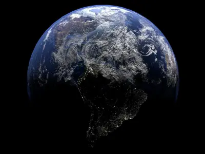 Photorealistic 3D Earth Low-poly 3D model