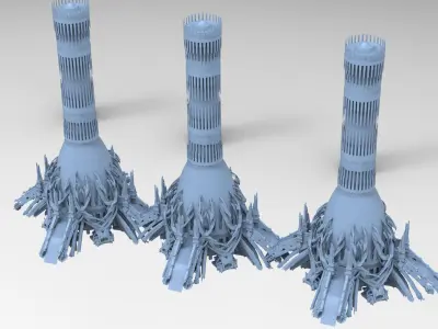 Isle of Avalon Tower collection 1  3D model