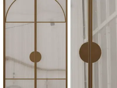 Entrance door set24 3D model