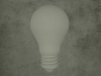 3d Lamp light bulb 3D model