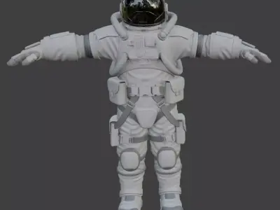 Astronaut Spacesuit 3D Model PBR 3D model