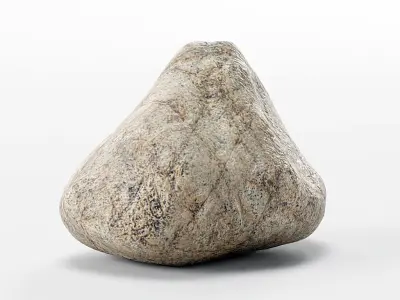 Smooth River Stones - Low-Poly Boulder Rock Collection Low-poly 3D model