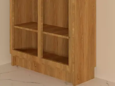 IKEA Bookcase with glass doors 3D model
