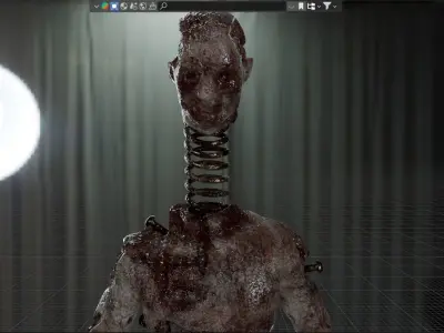 Lethal Company Coil Head Low-poly 3D model