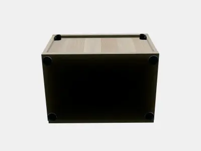 BESTA Shelf unit with glass door 4 Low-poly 3D model