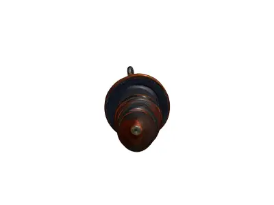Stylized Rustic Aged Metal Screw Low-poly 3D model