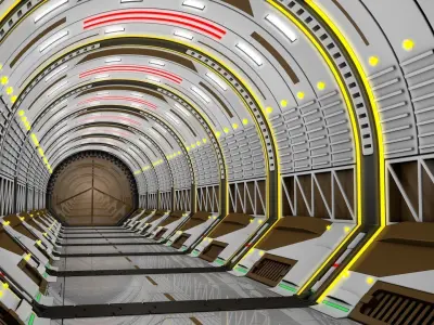 Scvi Fi Corridor 3D model