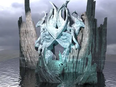 Draconis cliffway 3D model