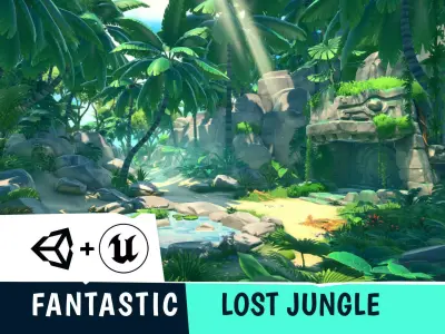 FANTASTIC - Lost Jungle Low-poly 3D model