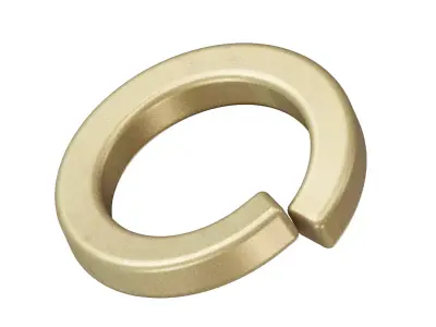 Brass Spring Washer 3D model