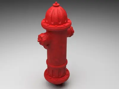Fire Hydrant 3D model 2