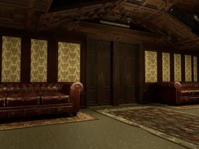 Three Story Mega Victorian Mansion-Hotel 3D model