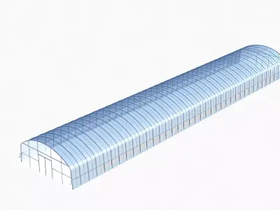 Greenhouse glass 3D model
