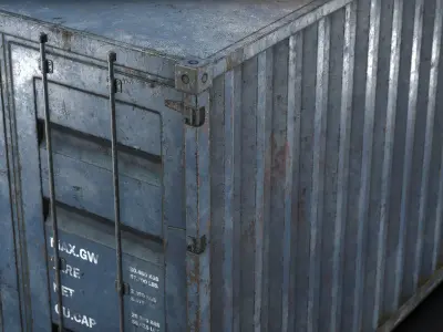 Container Low Poly shipping Low-poly 3D model