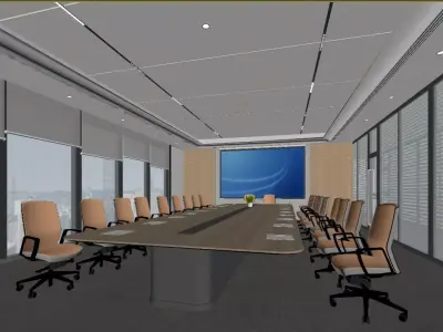  Modern Meeting Room 3D model