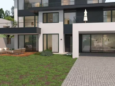 Modern house archicad 3D model