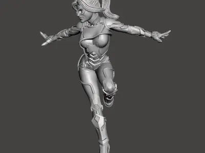 Black cat women 3d model for 3d printing  3D print model