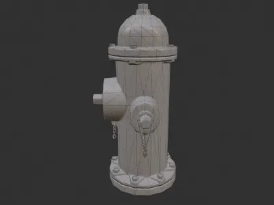Street Fire Hydrant 3D model
