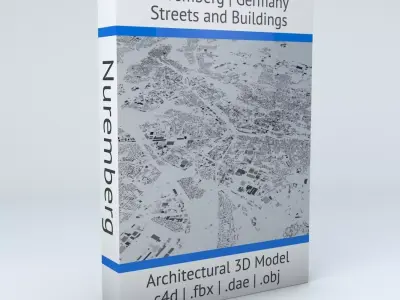 Nuremberg Streets and Buildings 3D model