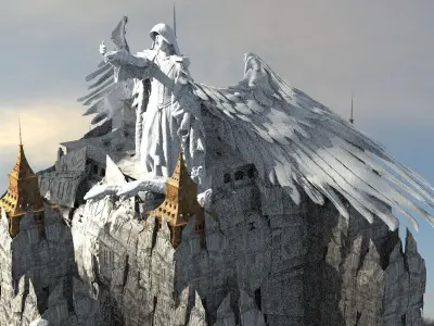 New Years Watch City Kit bash 3D model